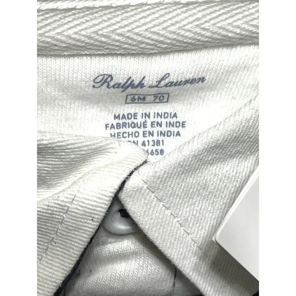 Ralph Lauren Baby Boy BIG PONY Coveralls Size 6 Months Mos. 3-6 Months NEW
